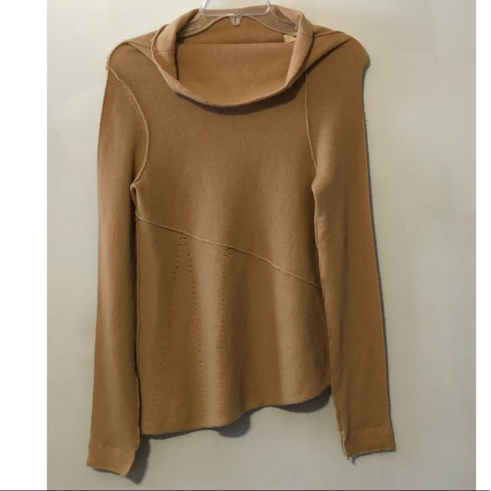 Anthropologie Moth 100% Cashmere Cowl Neck Top - Picture 1 of 9